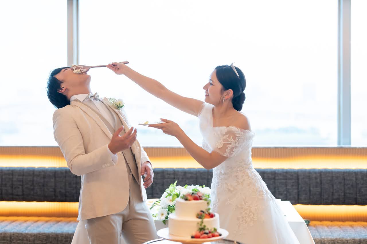 「小さな結婚式お台場店」沢山の意味が詰まってるケーキの演出✨